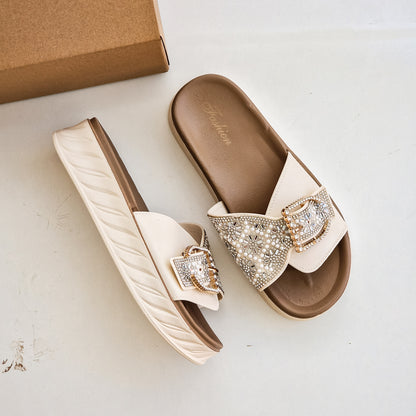 صنادل صيفية أنيقة للنساء - ناعمة للغاية، وجيدة التهوية، ومريحة وأنيقة