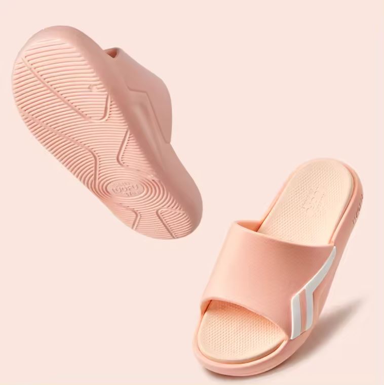 شبشب نسائي رياضي مريح أصلي من Luofu - مقاوم للتآكل، نعل سميك يمتص الصدمات، مريح للزوجين