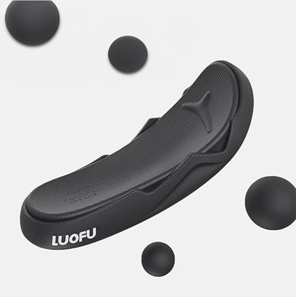 Luofu  Original Cozy Men's Sporty two belts Slippers - Wear Resistant, Shock Absorbing Thick Soles, Couple's Comfort
