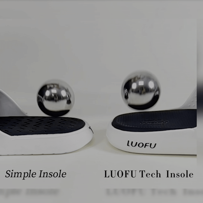 صندل Luofu الأصلي المريح, مقاوم للتآكل, ونعل سميك يمتص الصدمات 