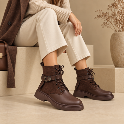Premium Women’s Lace-Up Ankle Boots – Style, Comfort &Quality