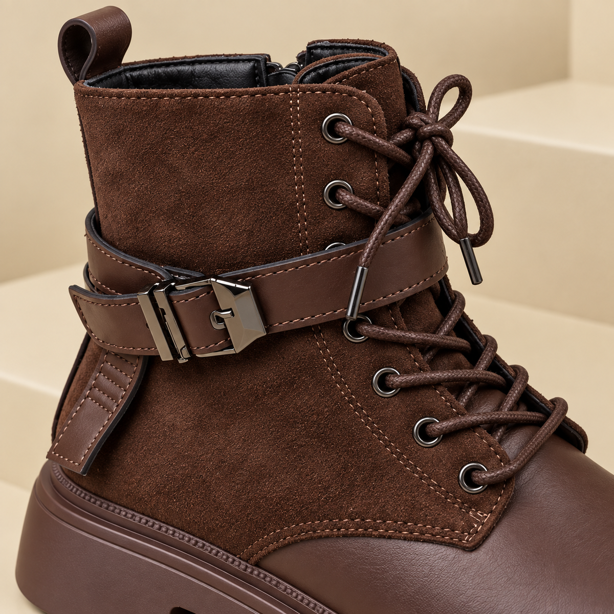 Premium Women’s Lace-Up Ankle Boots – Style, Comfort &Quality
