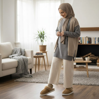 Women’s UGG Slingback Fuzzy Clog Slippers — Product image: