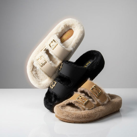 Fuzzy Slide Sandals — Product image: 