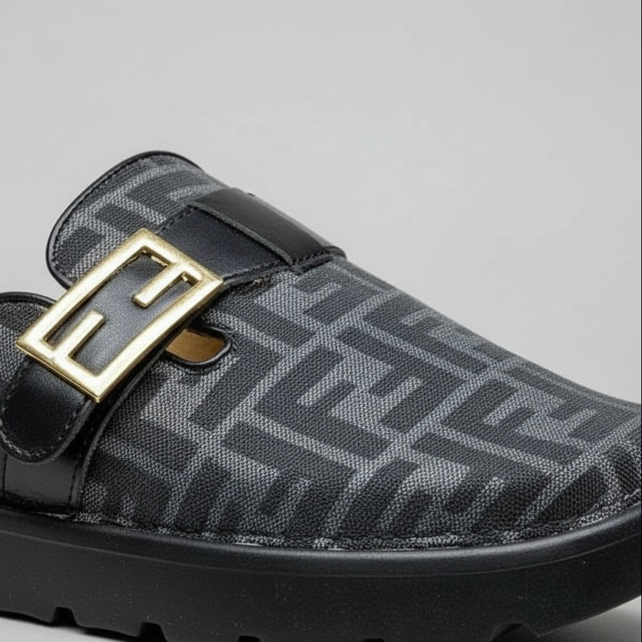 Women’s monogram buckle clog mules — Product image: