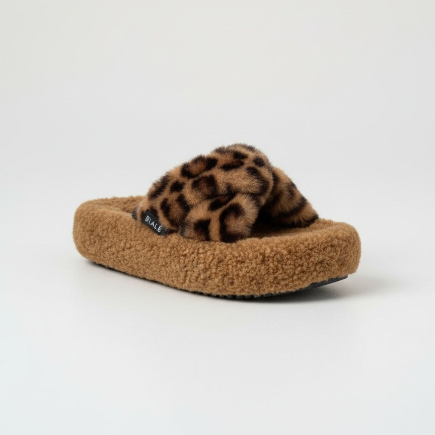 Fuzzy Women’s Slippers: Toasty Feet, Non‑Slip Rubber — Product image: Teddy‑fleece uppers and a cushioned footbed keep you warm and comfy on hard floo