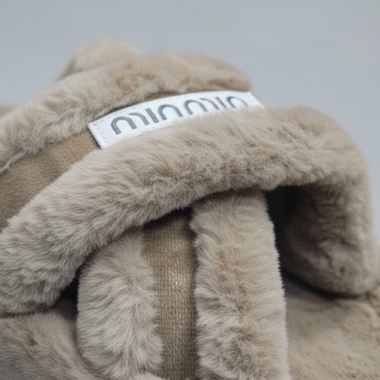 Women’s plush multi‑strap slide slippers — Product image: 