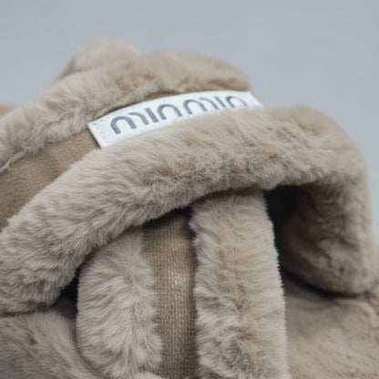 Women’s plush multi‑strap slide slippers — Product image: 