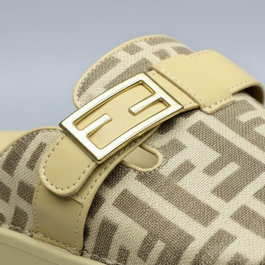 Women’s monogram buckle clog mules — Product image: