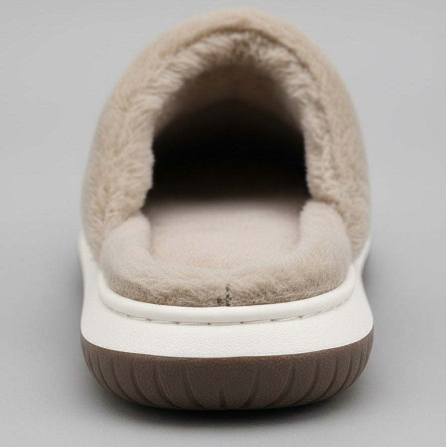 Men's fleece-lined slip-on house slippers — Product image: 