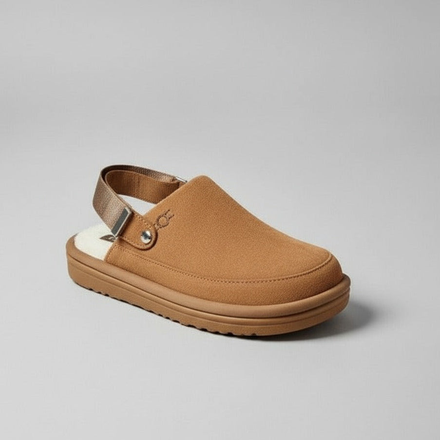 Women’s fleece-lined slingback clogs — Product image: 