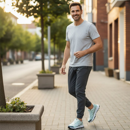 أحذية رياضية رجالية - قابلة للتنفس، متينة، جاهزة للعمل.