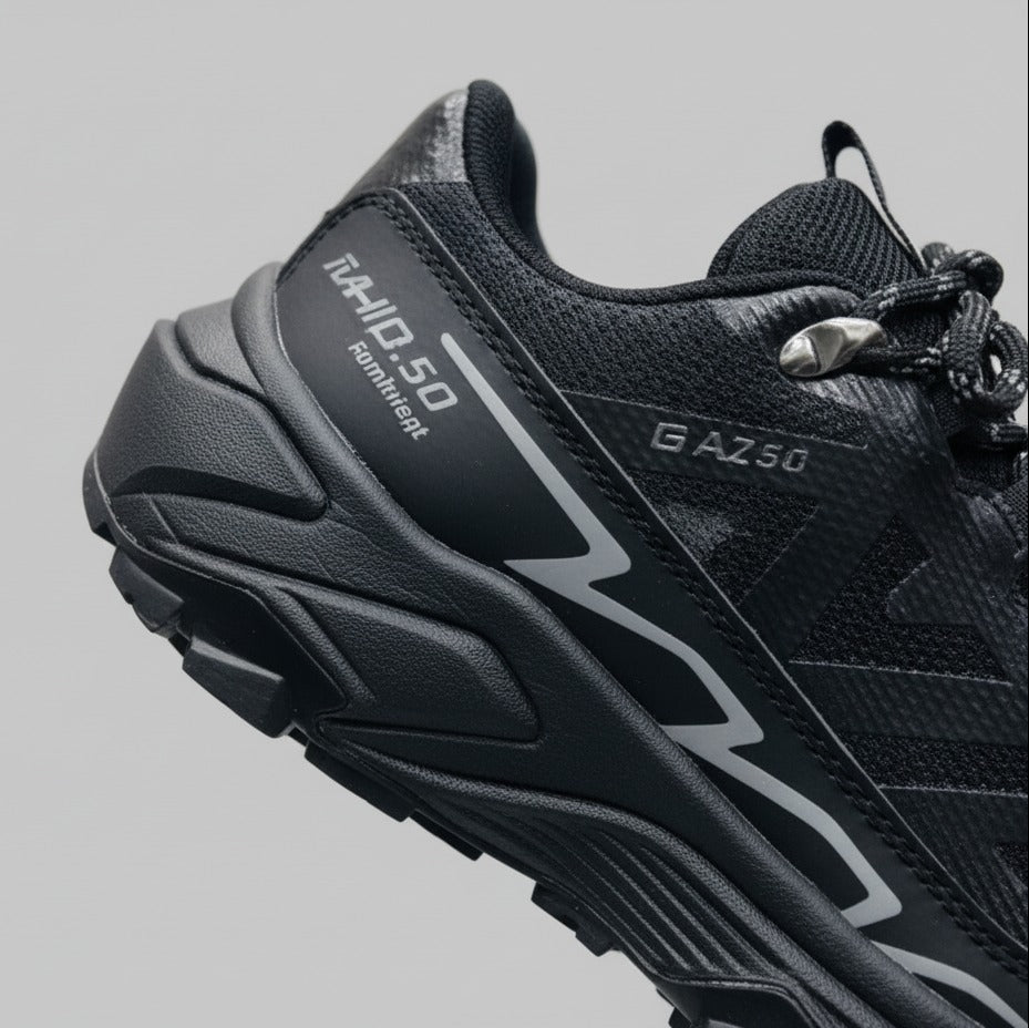 Men's trail-style mesh sneakers with lug sole — Product image: