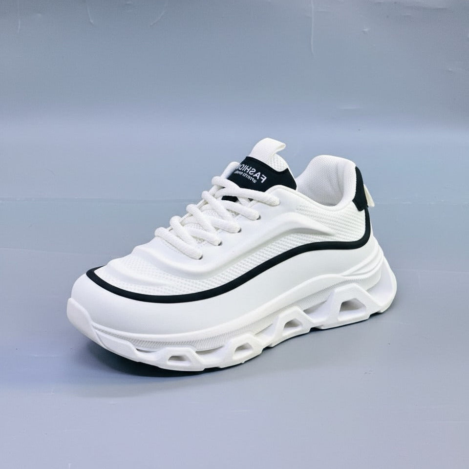 Men's Chunky Platform Sneakers with Cutout Midsole — Product image: 