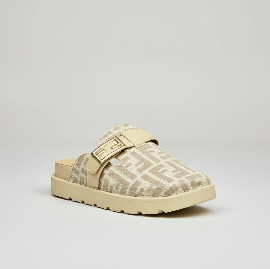 Women’s monogram buckle clog mules — Product image: