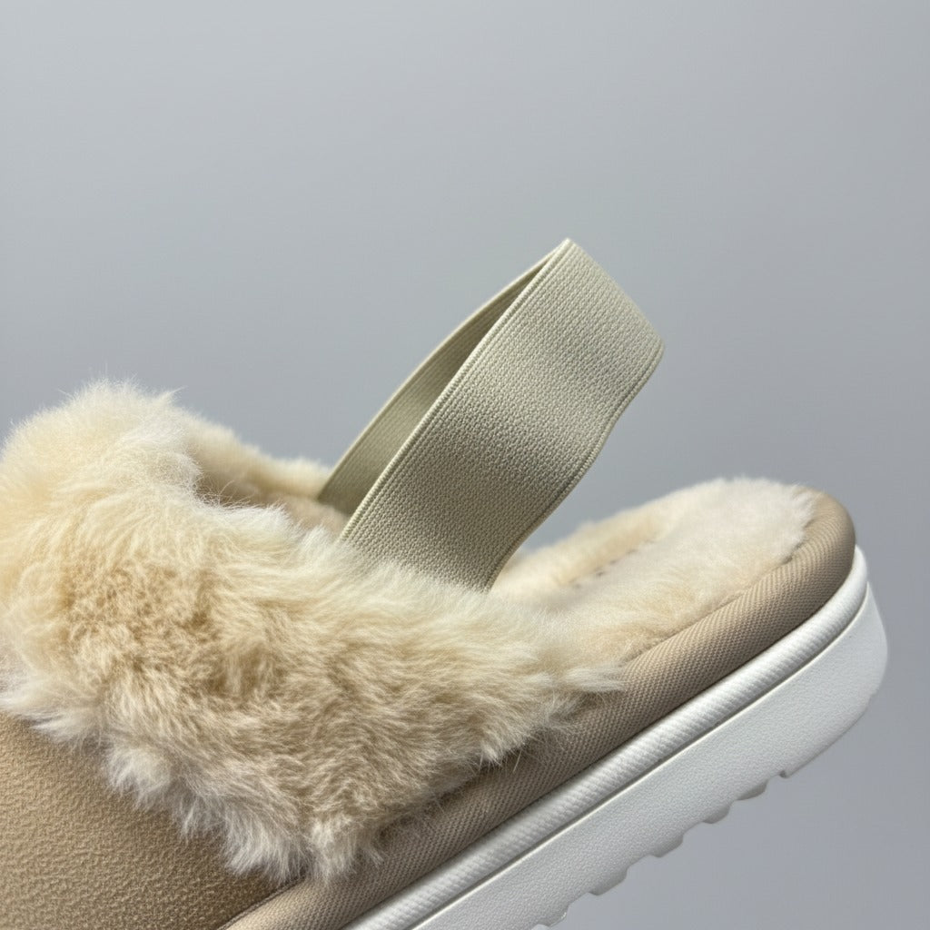 Women’s UGG Slingback Fuzzy Clog Slippers — Product image: