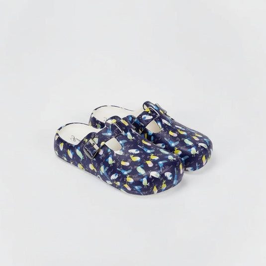 Women’s printed buckle clogs — Product image: 