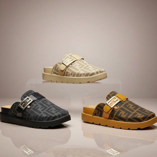 Women’s monogram buckle clog mules — Product image: 