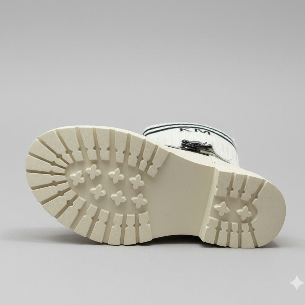 Women's Knit-Shaft Buckle Mid-Calf Boots — Product image: