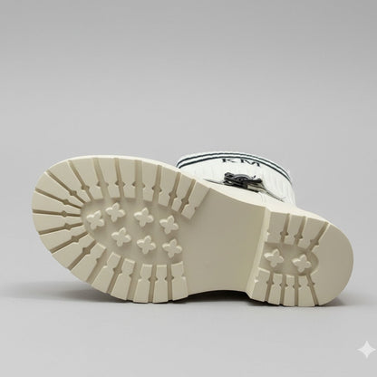 Women's Knit-Shaft Buckle Mid-Calf Boots — Product image: