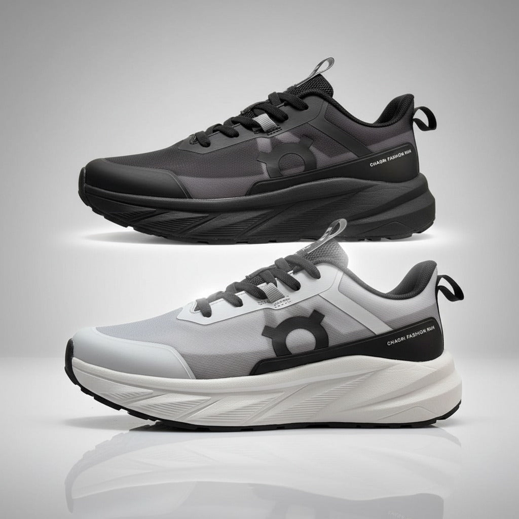 حذاء رياضي رجالي 2025 - حذاء جري كاجوال بنعل سميك وتصميم يسمح بمرور الهواء وقبضة مانعة للانزلاق | مثالي للارتداء اليومي والتمارين الرياضية