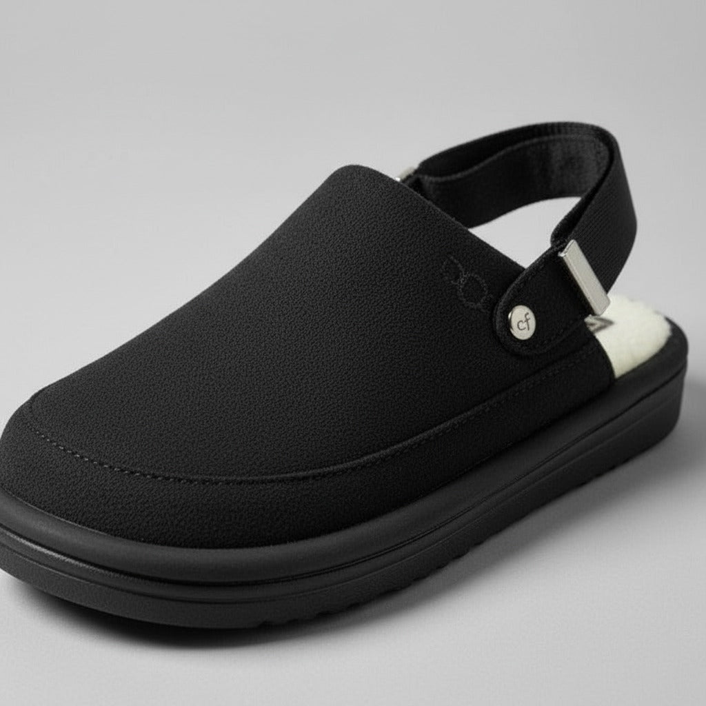 Women’s fleece-lined slingback clogs — Product image: 