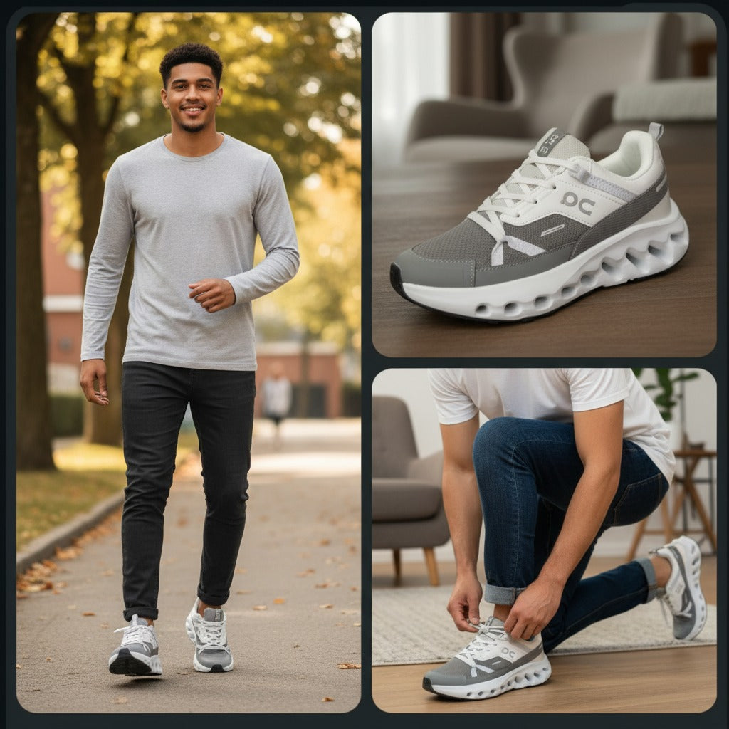 Men’s Cloud Cushion Sneakers – Ultra Comfort & Lightweight Running Shoes ,oreginale