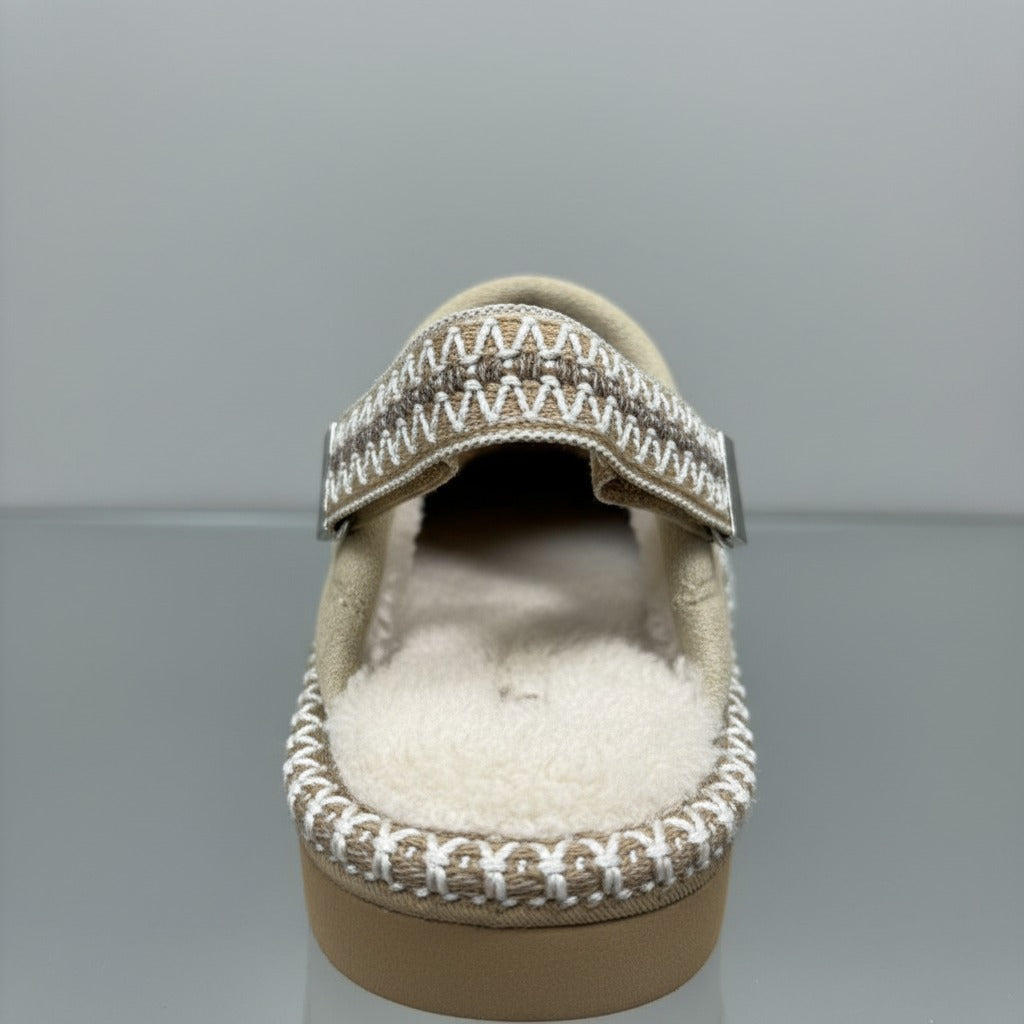 Women’s Suede Slip-On Slippers — Product image: