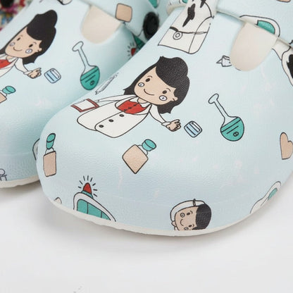 Women’s printed buckle clogs — Product image: