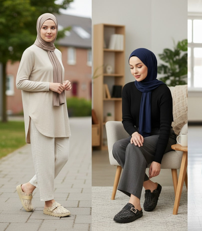 Women’s monogram buckle clog mules — Product image: