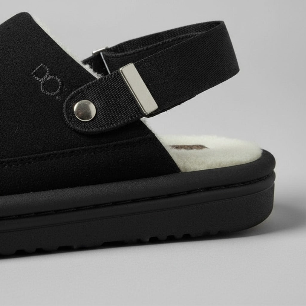 Women’s fleece-lined slingback clogs — Product image: 