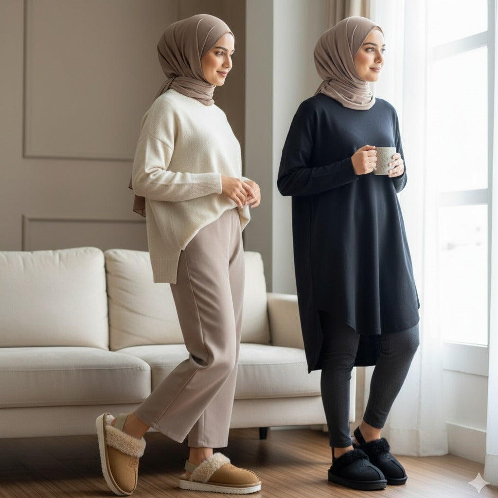 Women’s UGG Slingback Fuzzy Clog Slippers — Product image: