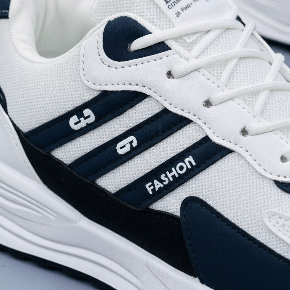 Men's lace‑up athletic sneakers with chunky sole — Product image: 