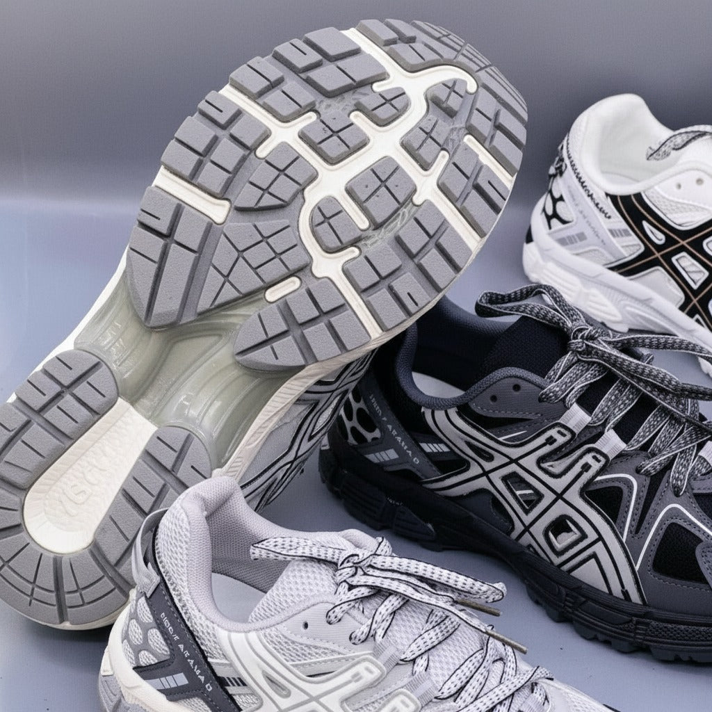 Men's mesh athletic sneakers with support cage — Product image: 