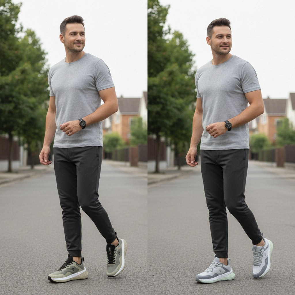 أحذية رياضية رجالية أنيقة وخفيفة الوزن للجري - أحذية مريحة للاستخدام اليومي وجيدة التهوية