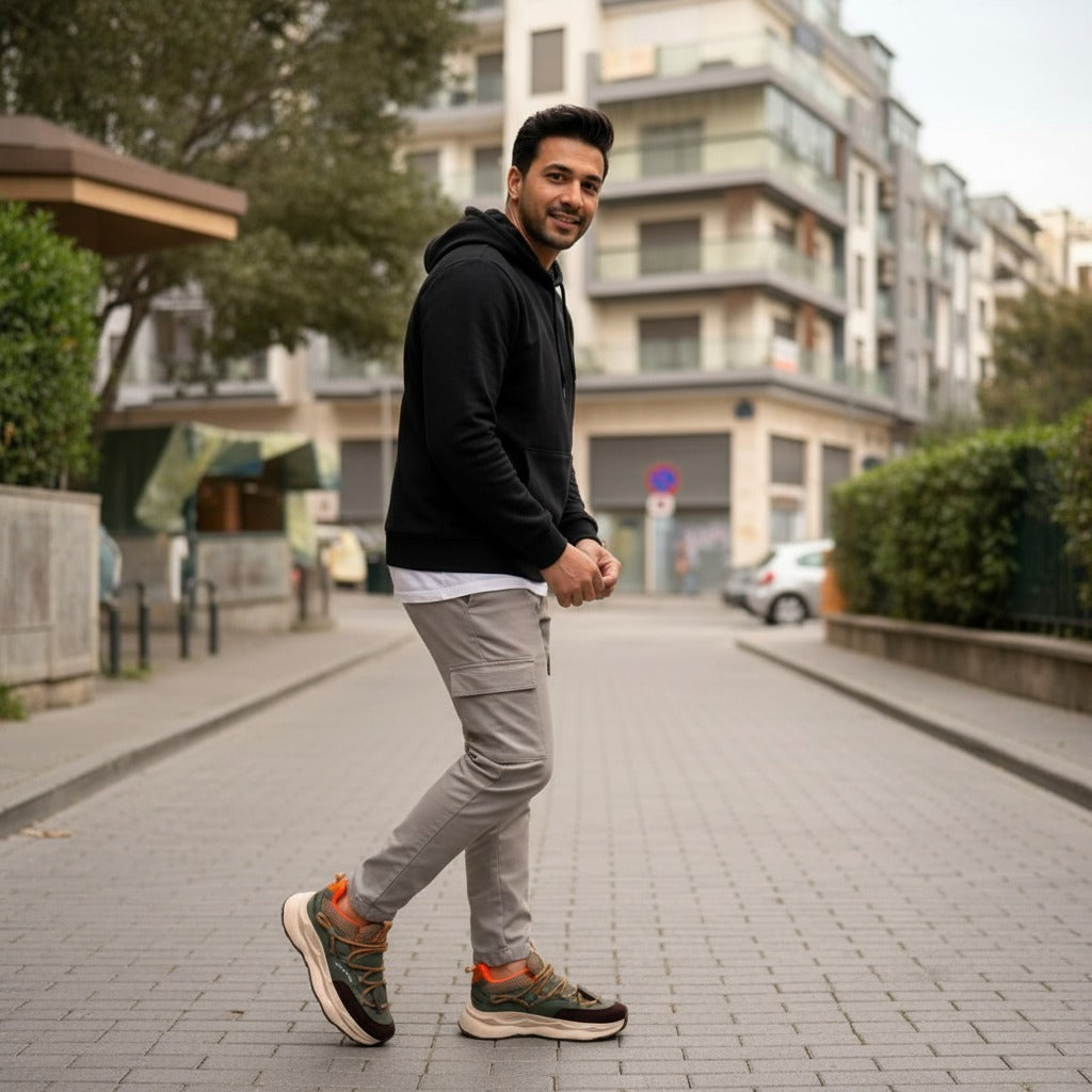 Men Sport Shoes – Lightweight Breathable Mesh Sneakers, Shock-Absorbing Sole, Comfortable Casual Shoes