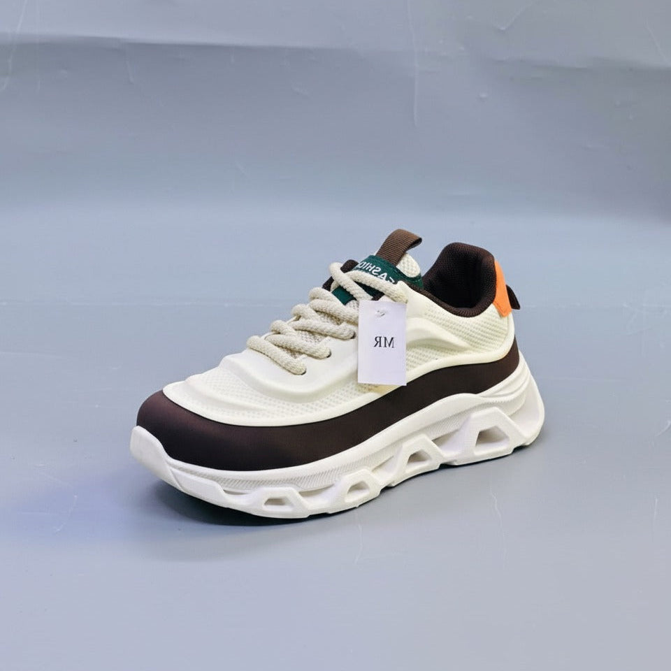 Men's Chunky Platform Sneakers with Cutout Midsole — Product image: 