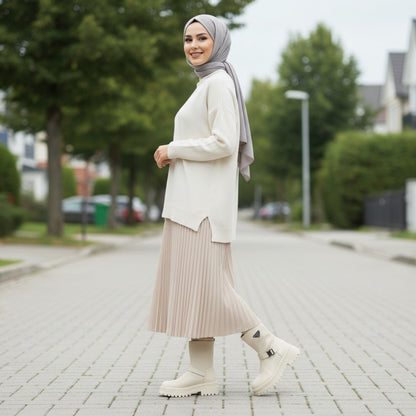 Women's lug-sole sock boots with buckle — Product image: 