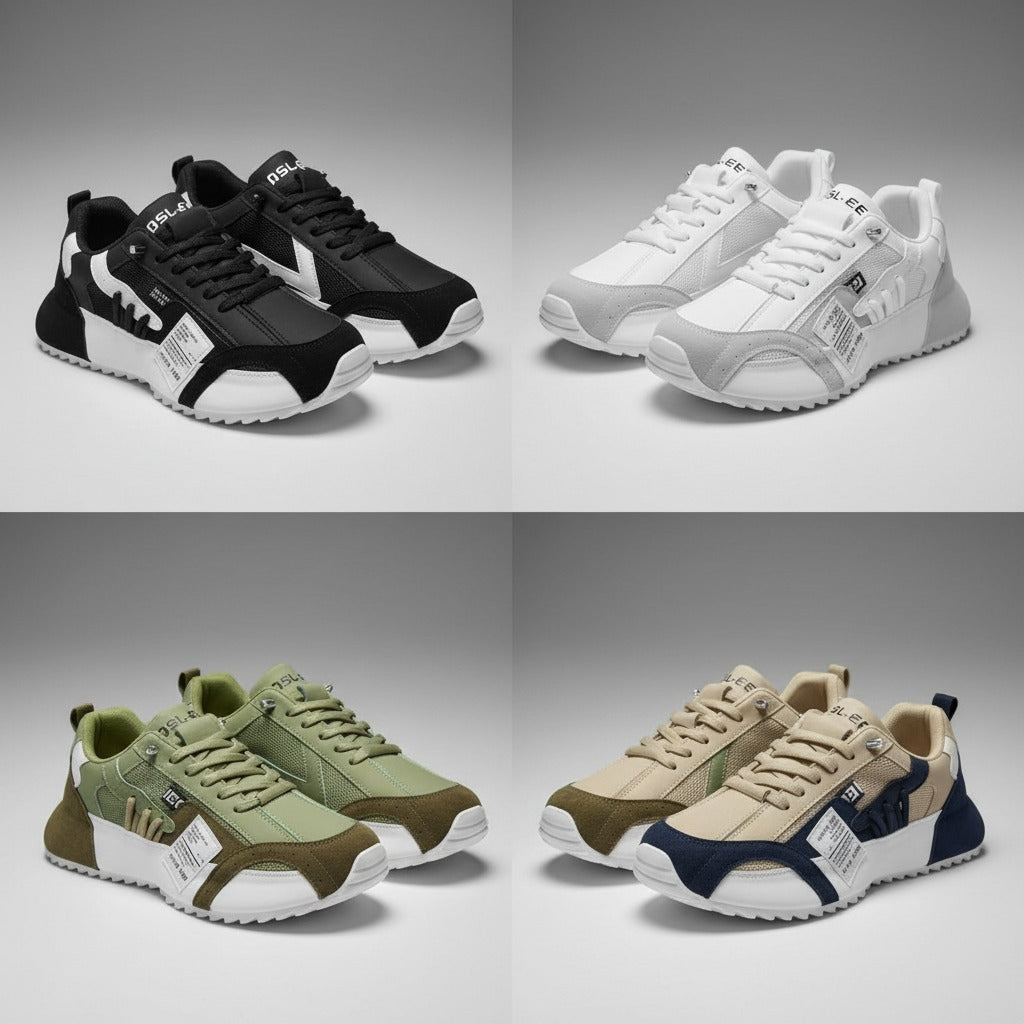 Nouveauté 2025 : Baskets de sport décontractées pour hommes – Chaussures légères et respirantes au design rétro et semelle amortissante. 