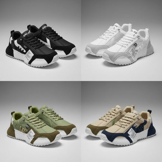 Nouveauté 2025 : Baskets de sport décontractées pour hommes – Chaussures légères et respirantes au design rétro et semelle amortissante. 