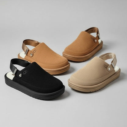 Women’s fleece-lined slingback clogs — Product image: 