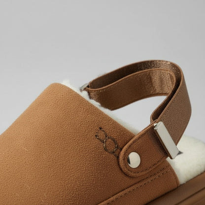 Women’s fleece-lined slingback clogs — Product image: 