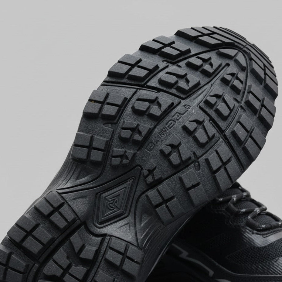 Men's trail-style mesh sneakers with lug sole — Product image: