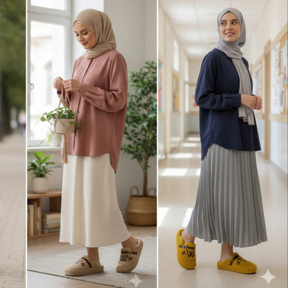 Women’s teddy-fleece buckle clog slippers — Product image: