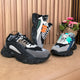 All-Day Comfort Men's Breathable Lace-Up Sneakers in Bold Multi-Color Design