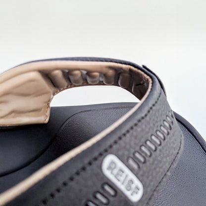 صندل REISF™ الطبي الفاخر للرجال — نعل مبطّن بارتفاع 3 سم · مقاوم للماء · مضاد للانزلاق

