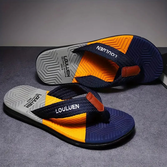 Men s Sandals with Canvas Upper Casual Non slip Sandals for Walking I