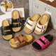 Women's Slippers 2024 Summer New Double Buckle EVA Thick Strap Sandals I