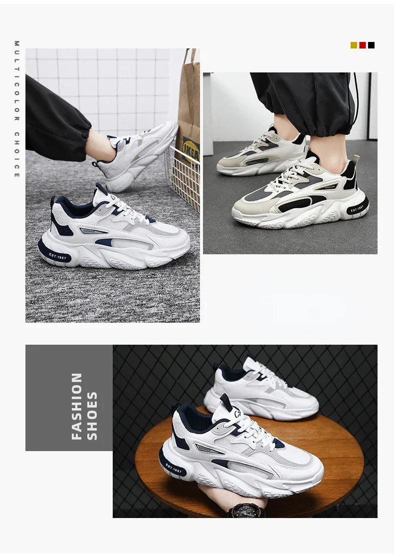 Versatile, breathable casual shoes for men. Designed with modern anti-slip technology