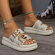 Summer New Women Fashion Platform Slippers 2024 New Arrival Outdoor Casual Slip-on EVA Sandals Wear-resistant Beach Flip-flops